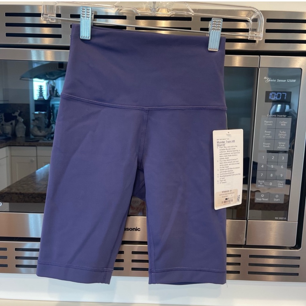 Nwt Lululemon Wunder Train High Rise Short 8" Midnight Orchid Purple